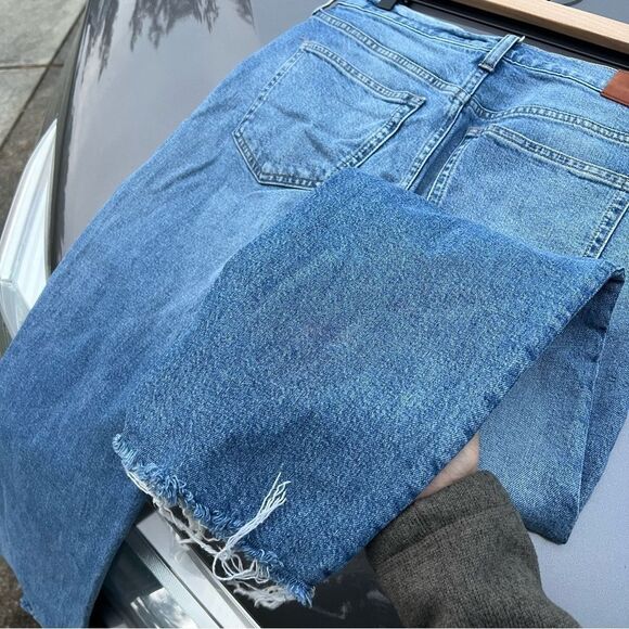 J Crew Classic Straight Raw Hem Blue Jeans size 27 - Picture 12 of 12